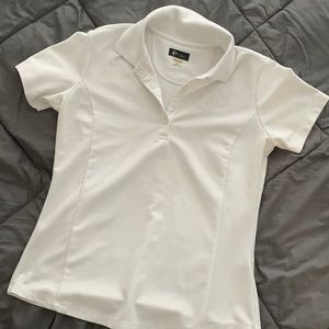 White pga tour golf polo